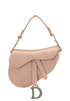 Mini Saddle Crystals, &pound;1,800, Handbags, Pink, Crystal/Satin, Front view